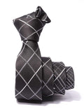 ZOD! Check Black Microfibre Tie