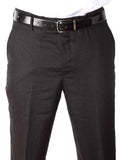 Trasita Black Tailored Fit Linen Trousers
