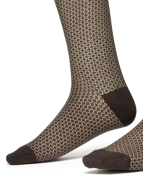 ZODIAC Brown Moderna Socks