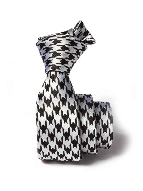 ZOD! Structure White Microfibre Tie
