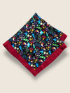 Black Paisley Silk Pocket Square
