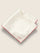 White/ Red Solid Silk Pocket Square