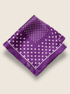 Purple Polka Silk Pocket Square