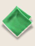 Green Polka Silk Pocket Square