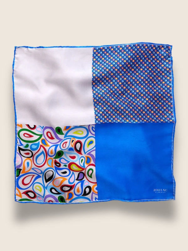Grey Multi 4-in-1 Silk Pocket Square