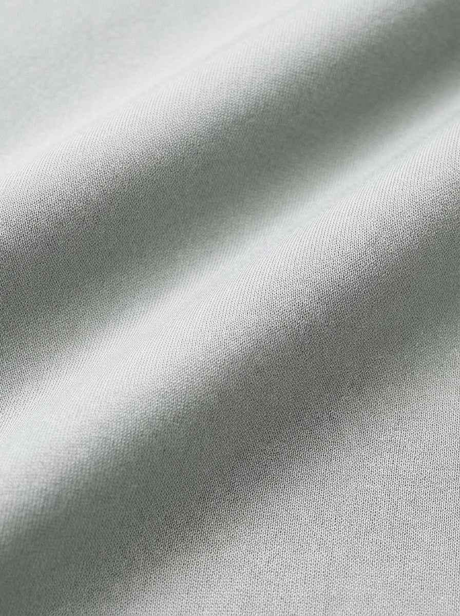 Beyer Light Grey Techno 4 Way Stretch Solid Full Sleeve Single Cuff Slim Fit Party Wear Blended Shirt