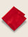 Red/Navy Solid Silk Pocket Square