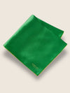 Green/Lime Solid Silk Pocket Square