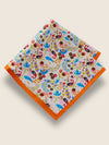 Cream All Over Silk Pocket Square