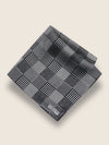 Black And White Checks Silk Pocket Square