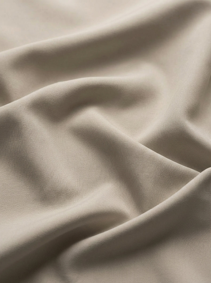 Verstappen Beige Solid Velvet Touch Full Sleeve Single Cuff Slim Fit Party Wear Blended Shirt