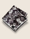 Black & White All Over Silk Pocket Square