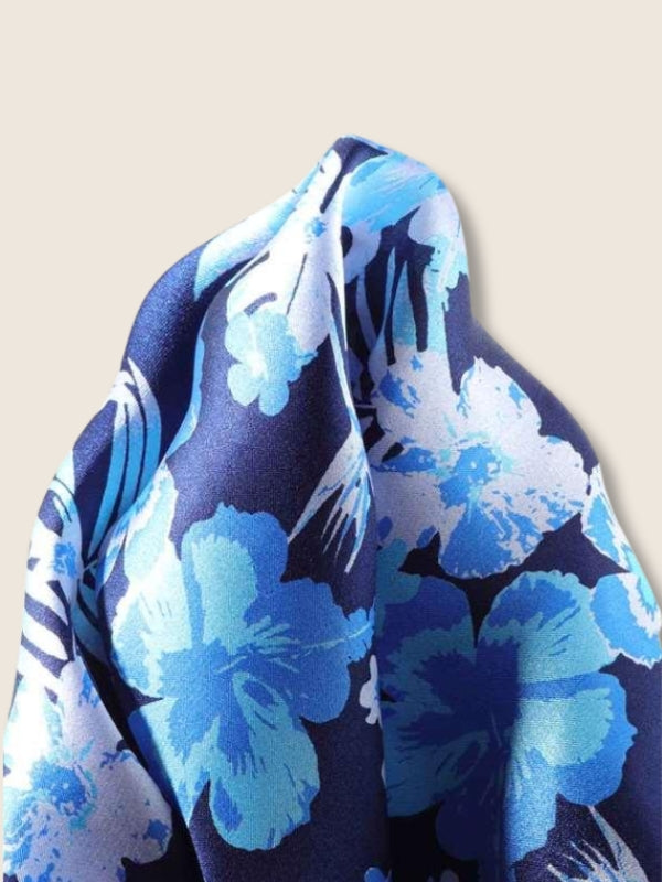 Blue All Over Silk Pocket Square