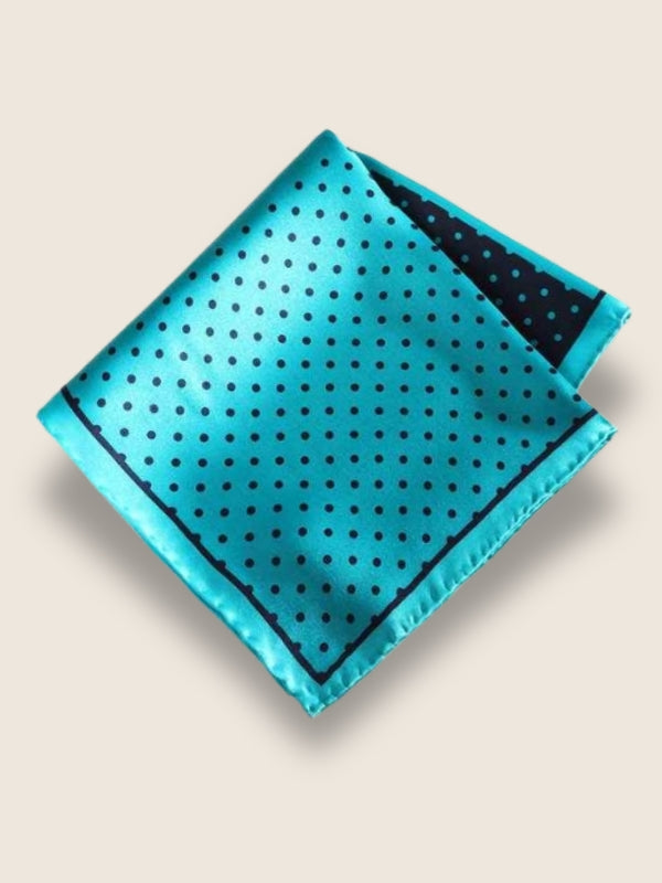 Turquoise 4-in-1 Silk Pocket Square