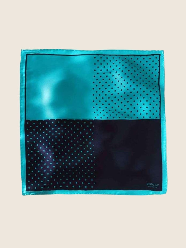 Turquoise 4-in-1 Silk Pocket Square