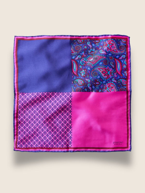 Pink 4-in-1 Silk Pocket Square