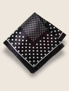 Black & White Polka Silk Pocket Square