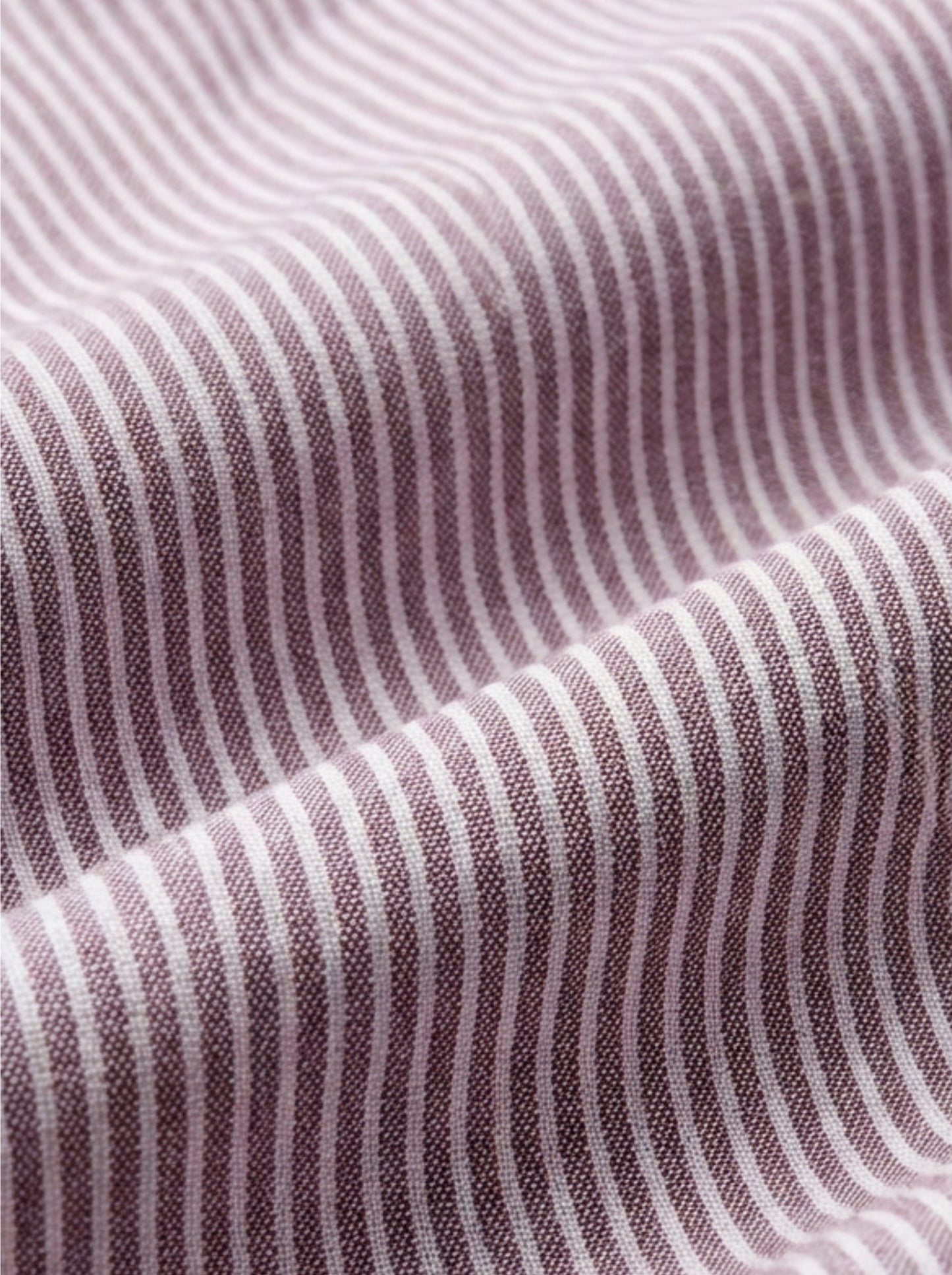 Keegan Oxford Red Striped Full Sleeve Tailored Fit Casual Cotton Shirt