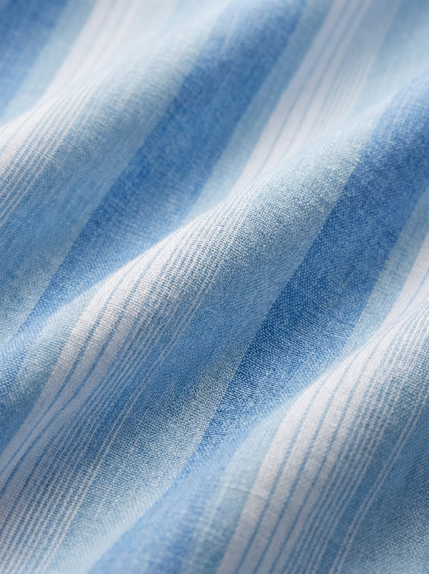 Menorca Crepe Blue Striped Full Sleeve Tailored Fit Casual Cotton Shirt