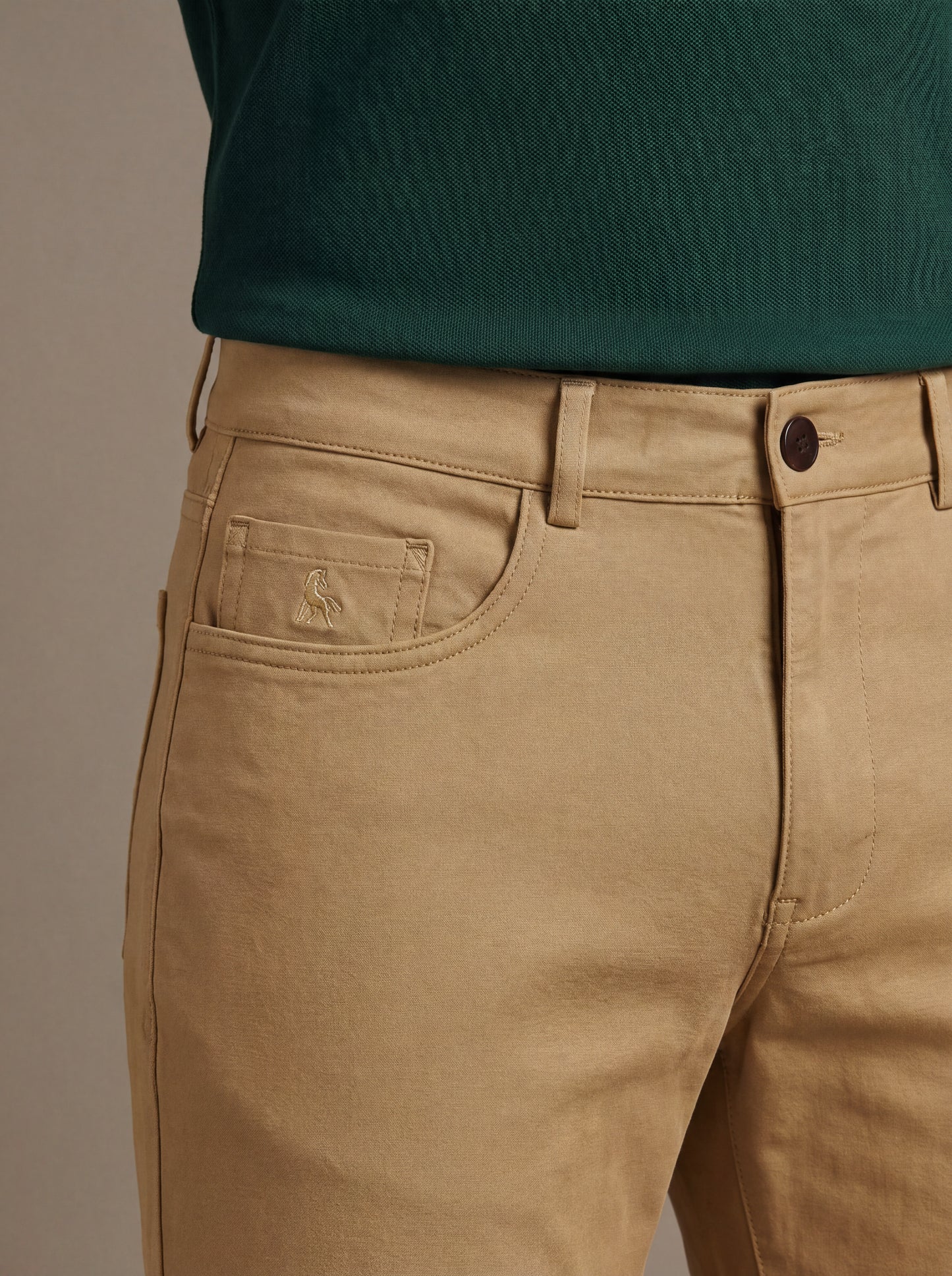 z3 4 Way Stretch Brown Tailored Fit Pants