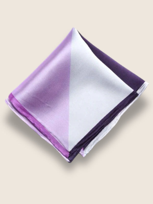Medium Blue Polka Silk Pocket Square