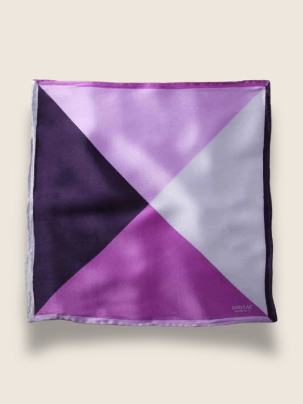 Medium Blue Polka Silk Pocket Square