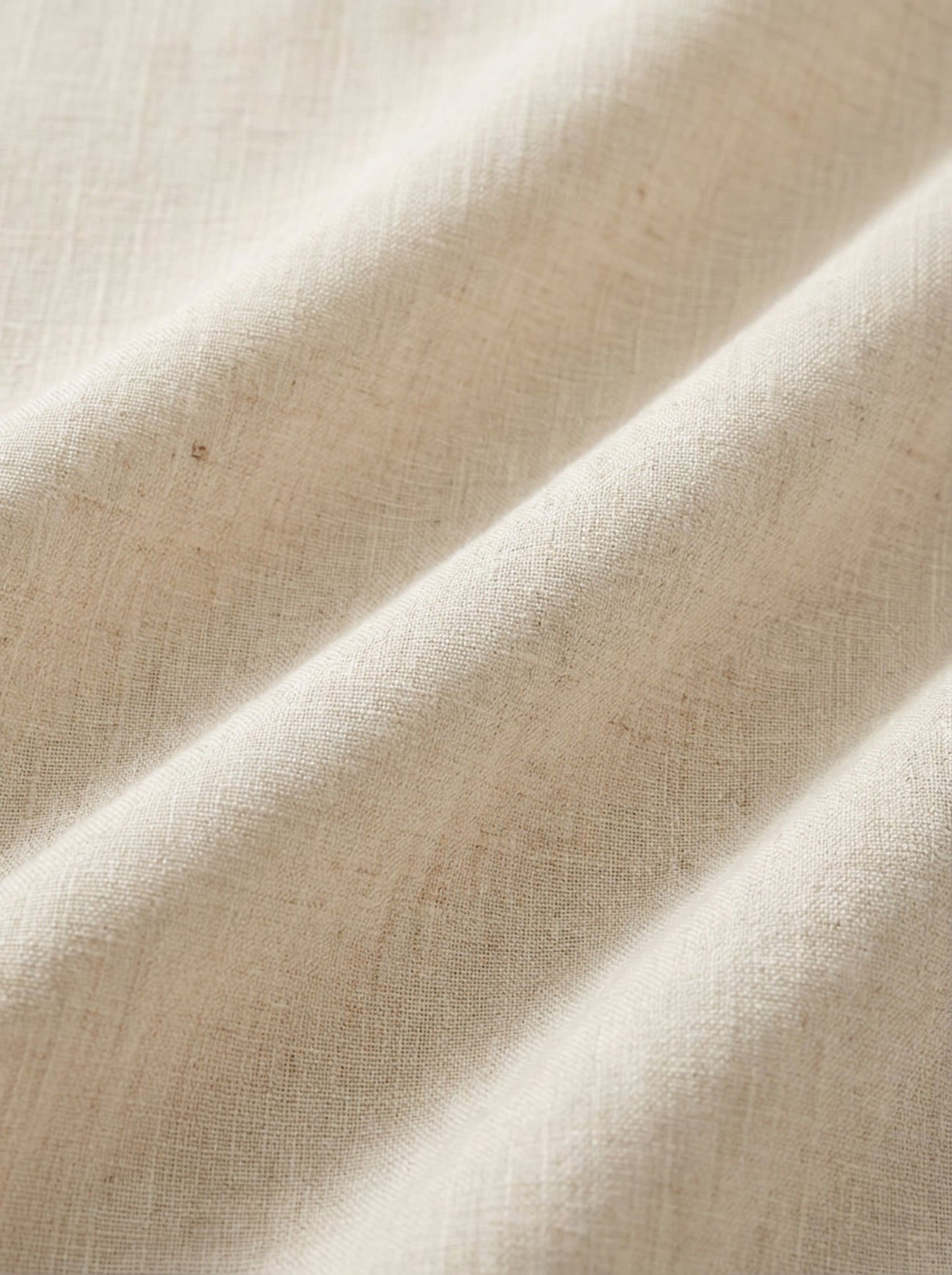 Musetti Slub Beige Solid Full Sleeve Tailored Fit Casual Blended Shirt