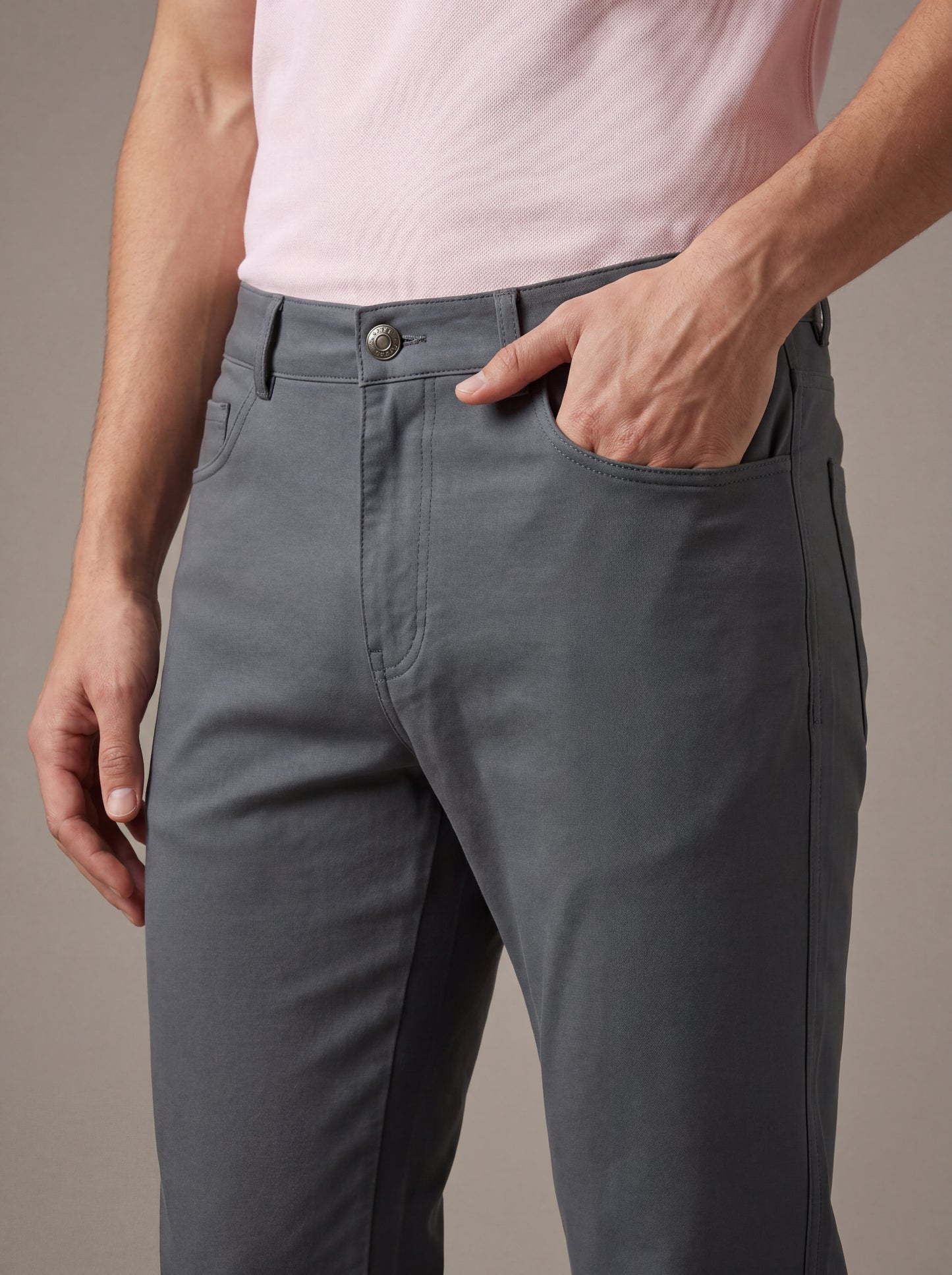 z3 4 Way Stretch Dark Grey Tailored Fit Pants