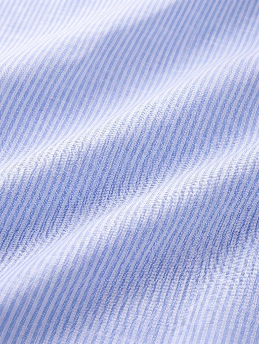 Positano Sky Striped Full Sleeve Single Cuff Classic Fit Semi Formal European Flax Linen Shirt