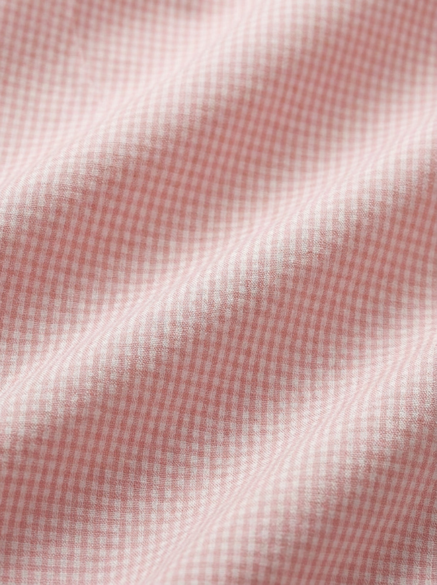 Palmas Seersucker Peach Check Full Sleeve Tailored Fit Casual Cotton Shirt