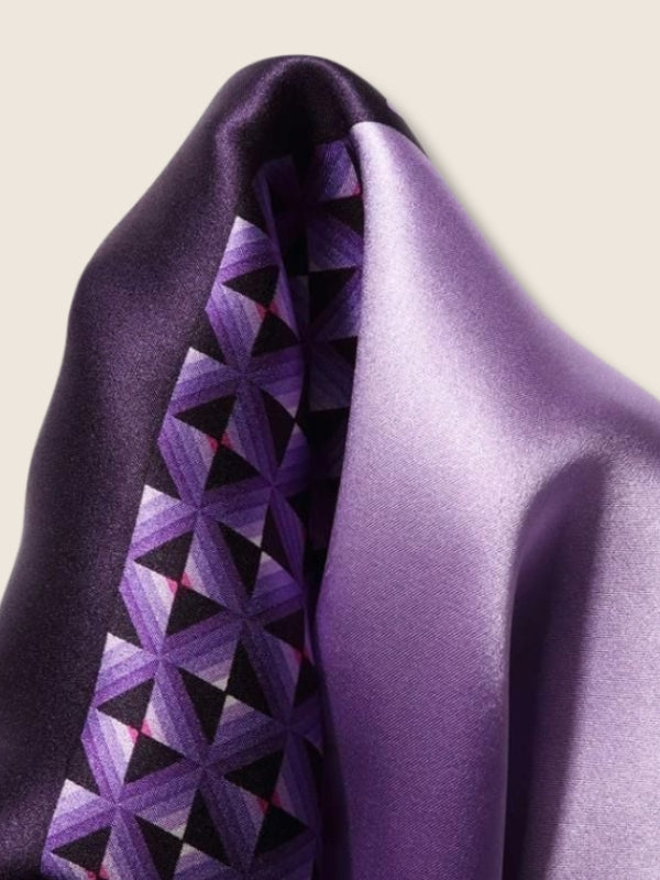 Purple 4-in-1 Silk Pocket Square