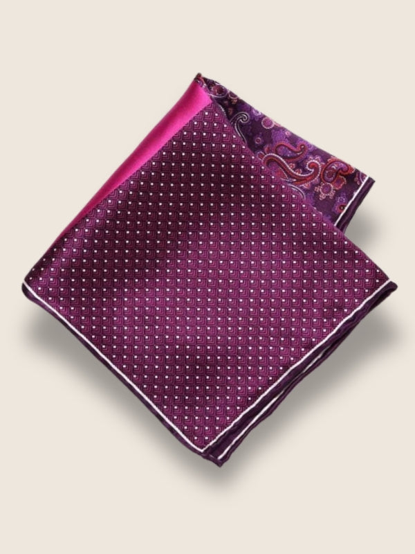 Purple 4-in-1 Silk Pocket Square