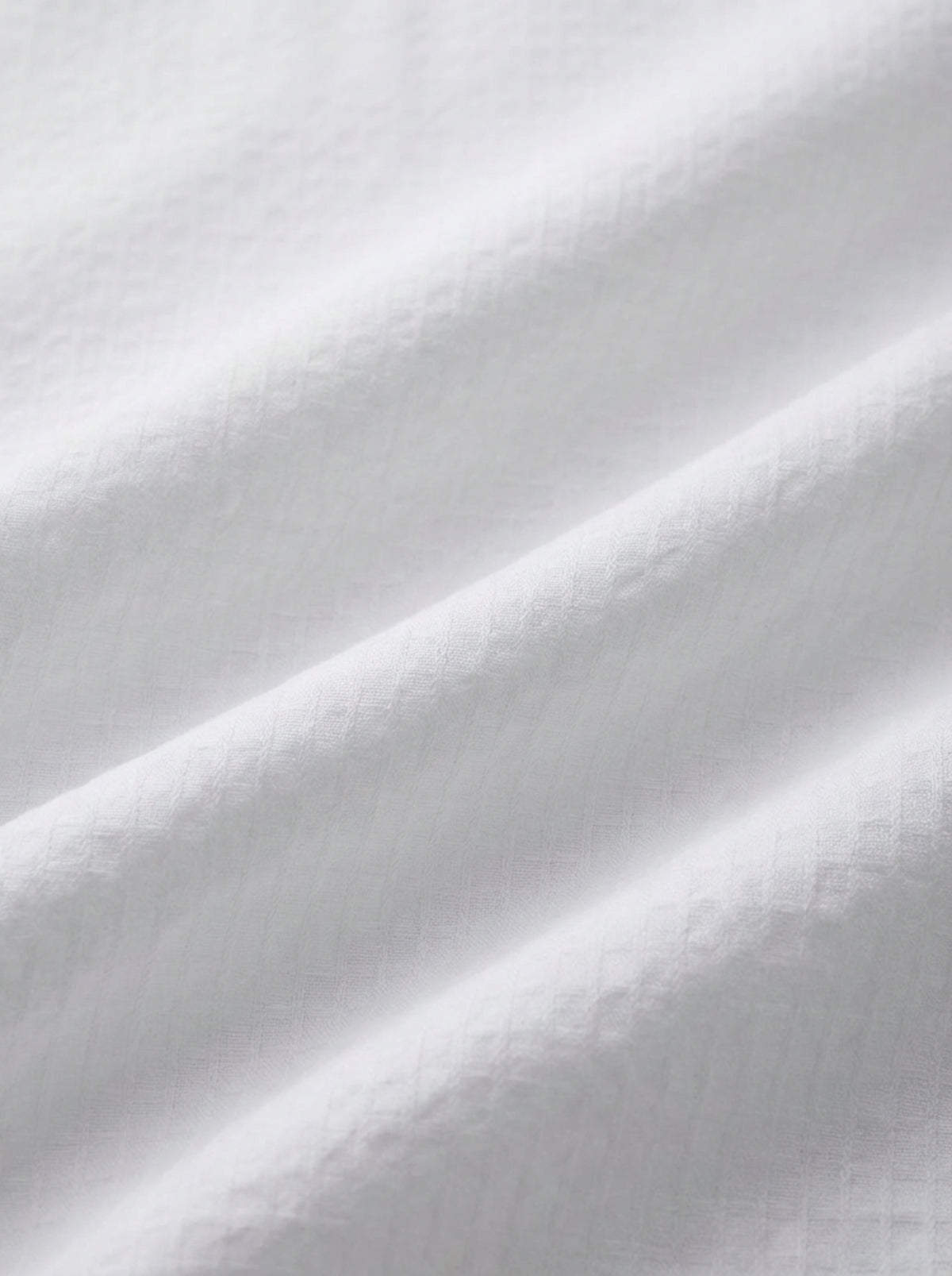 Achill Seersucker White Solid Full Sleeve Tailored Fit Casual Cotton Shirt