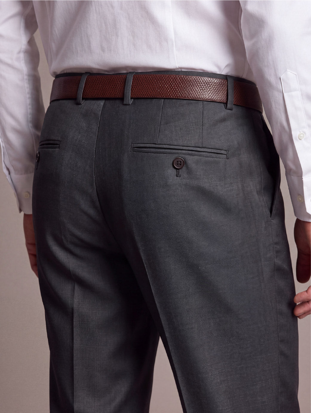Biella Charcoal Tailored Fit Trouser