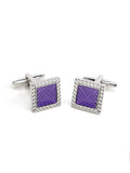Purple Enamel Cufflinks
