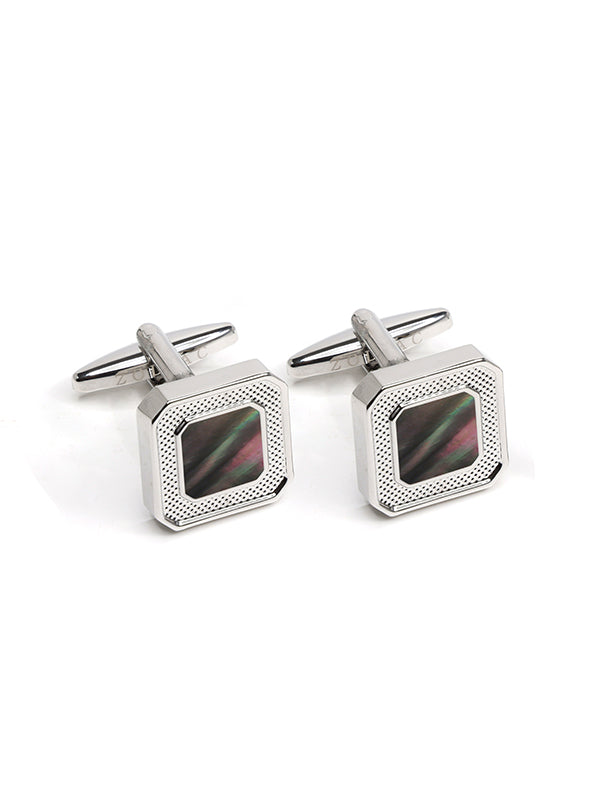 Grey Mother Of Pearl Cufflinks