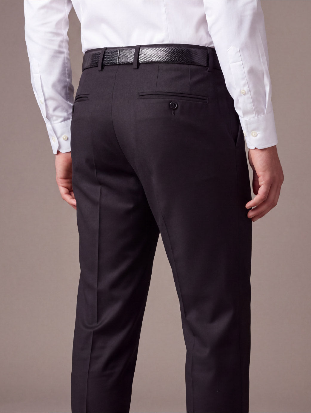 Pollone Black Slim Fit Trouser