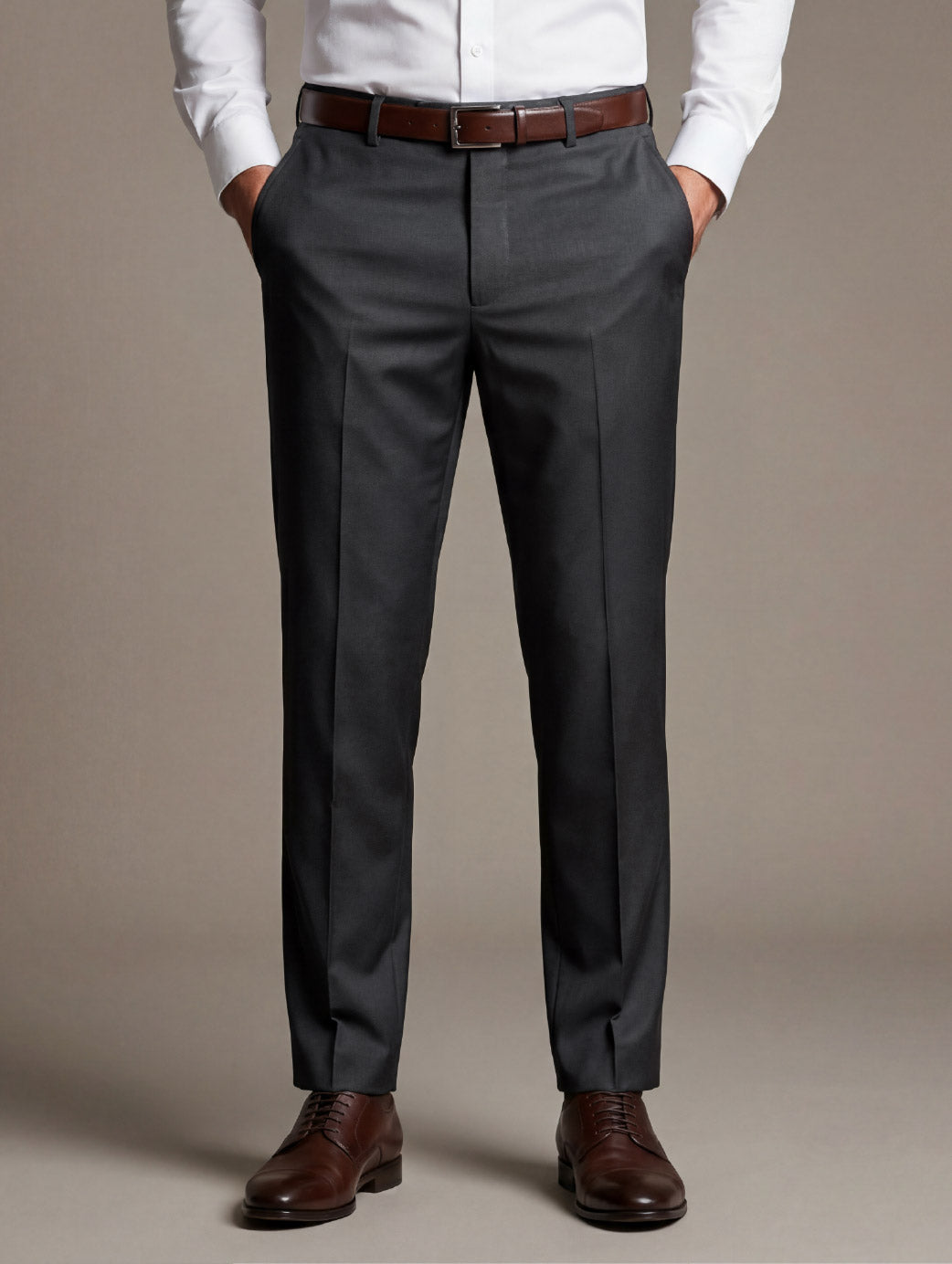 Pollone Black Tailored Fit Trouser