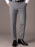 Pollone Light Grey Tailored Fit Trouser