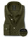 Beyer Olive Techno 4 Way Stretch Solid Full Sleeve Single Cuff Slim Fit Party Wear Blended Shirt