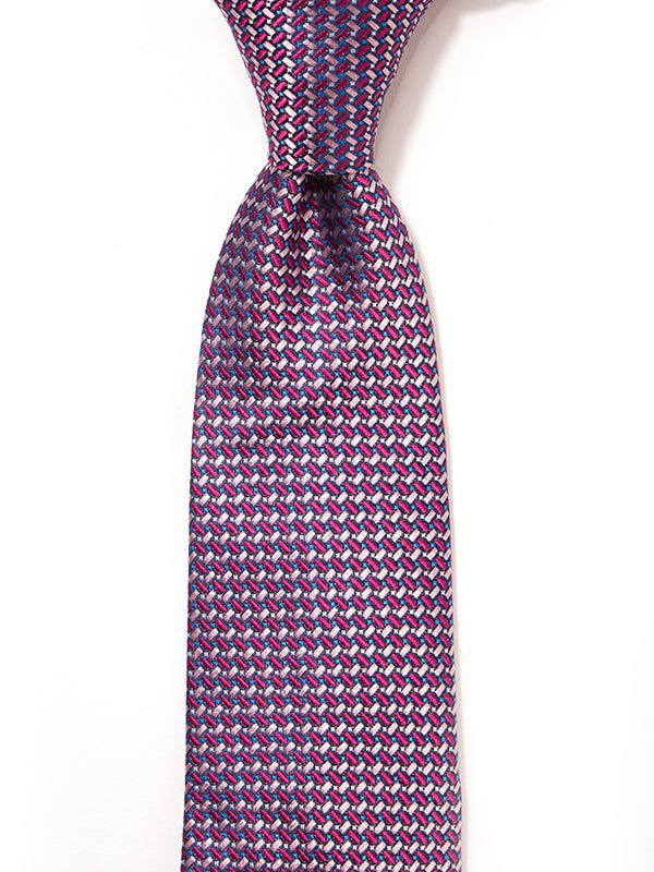 Campania Structure Dark Pink Silk Tie