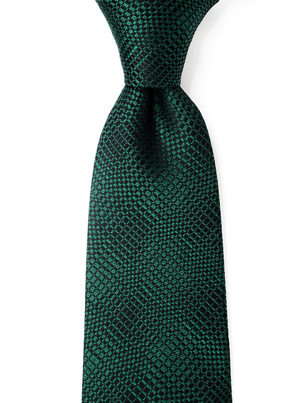 Campania Structure Solid Dark Turquoise Silk Tie