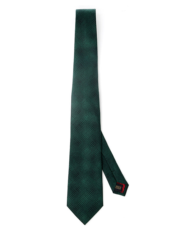 Campania Structure Solid Dark Turquoise Silk Tie