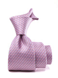 Campania Structure Solid Medium Pink Silk Tie
