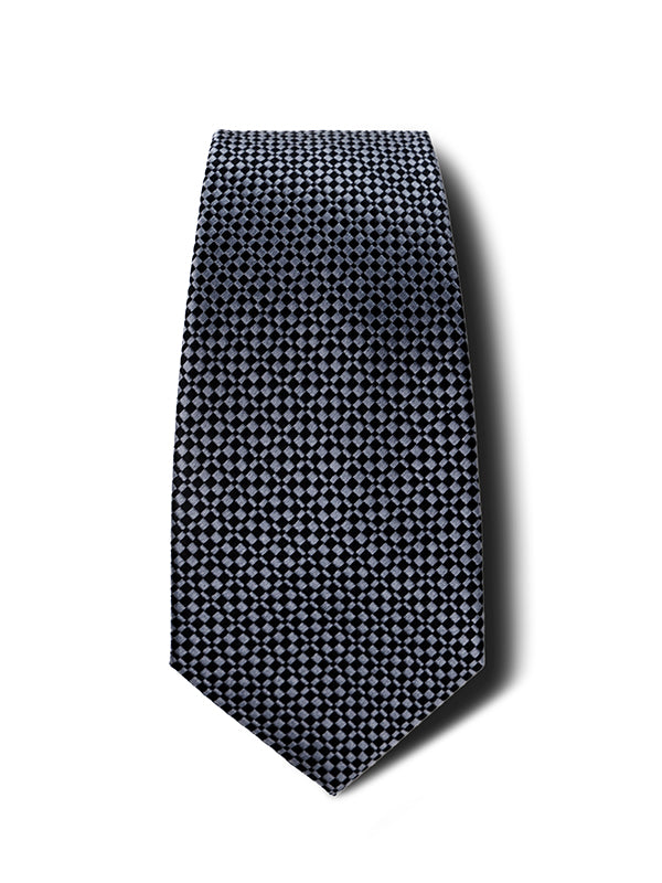 Campania Structure Solid Dark Grey Silk Tie