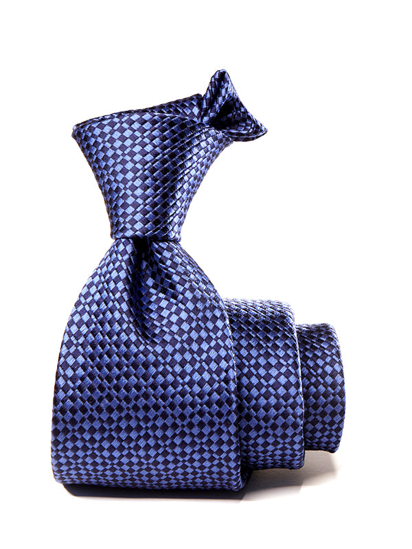 Campania Structure Navy Silk Tie