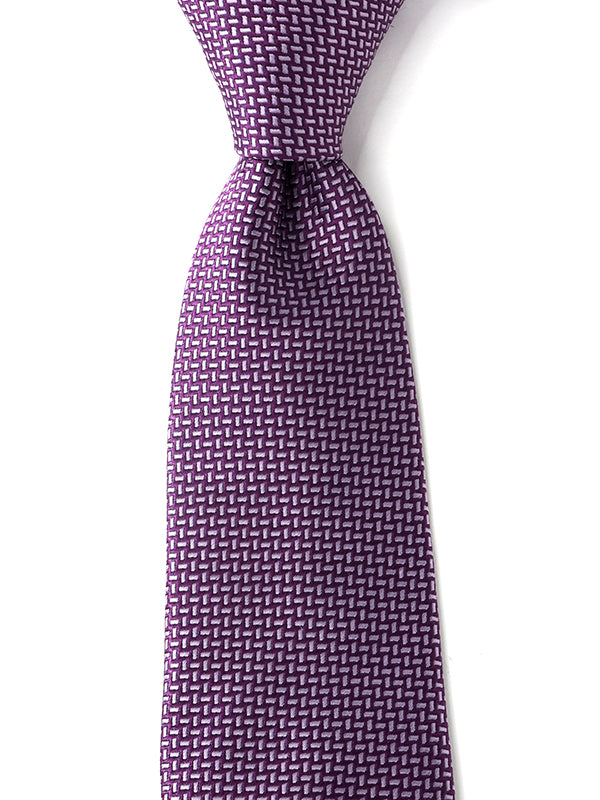 Campania Structure Solid Dark Purple Silk Tie