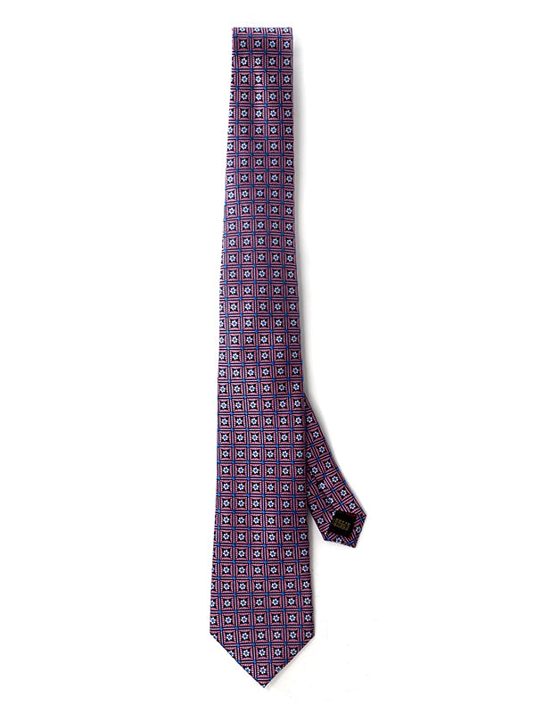 Florentine Minimal Medium Pink Silk Tie