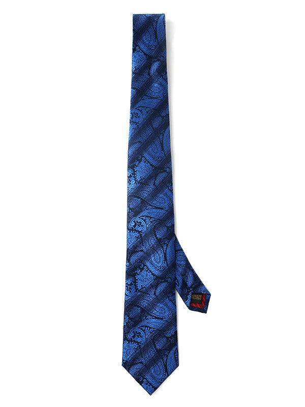 Torino All Over Navy Silk Tie