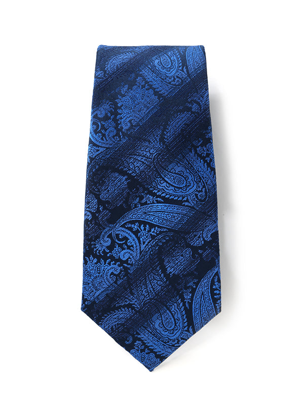 Torino All Over Navy Silk Tie